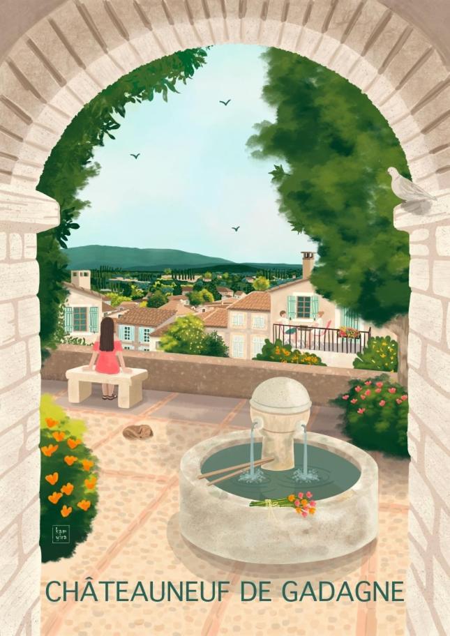 L'Appartement De L'Arche Châteauneuf-de-Gadagne エクステリア 写真